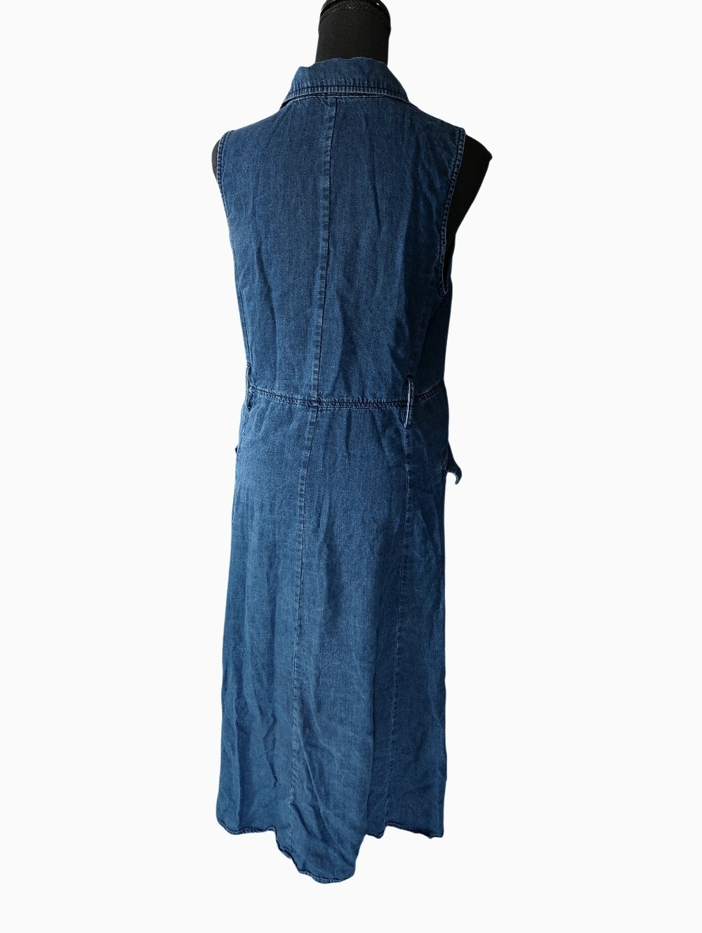 Banana Republic Tencel Chambray Maxi Dress Sz 8- NO BELT - Picture 4 of 7